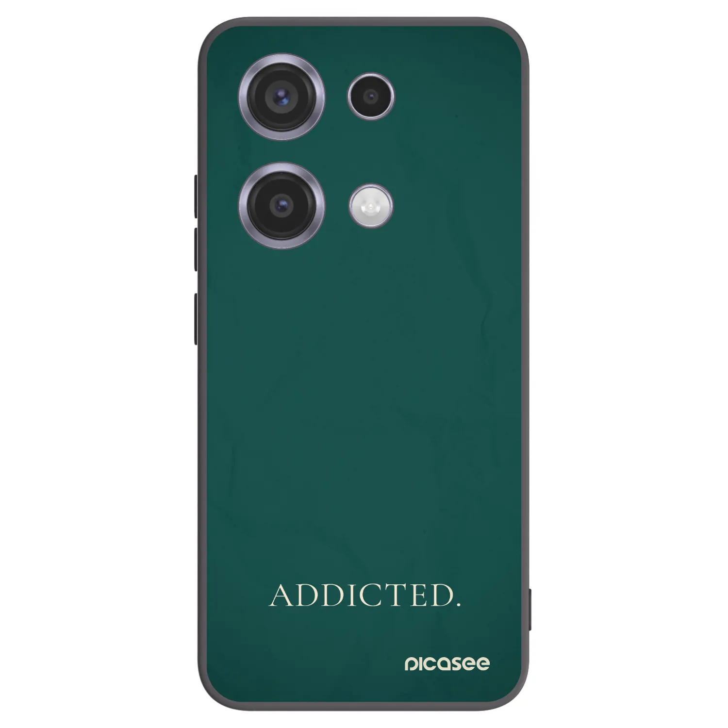Picasee Μαύρη θήκη σιλικόνης για Xiaomi Redmi Note 14S - Addicted