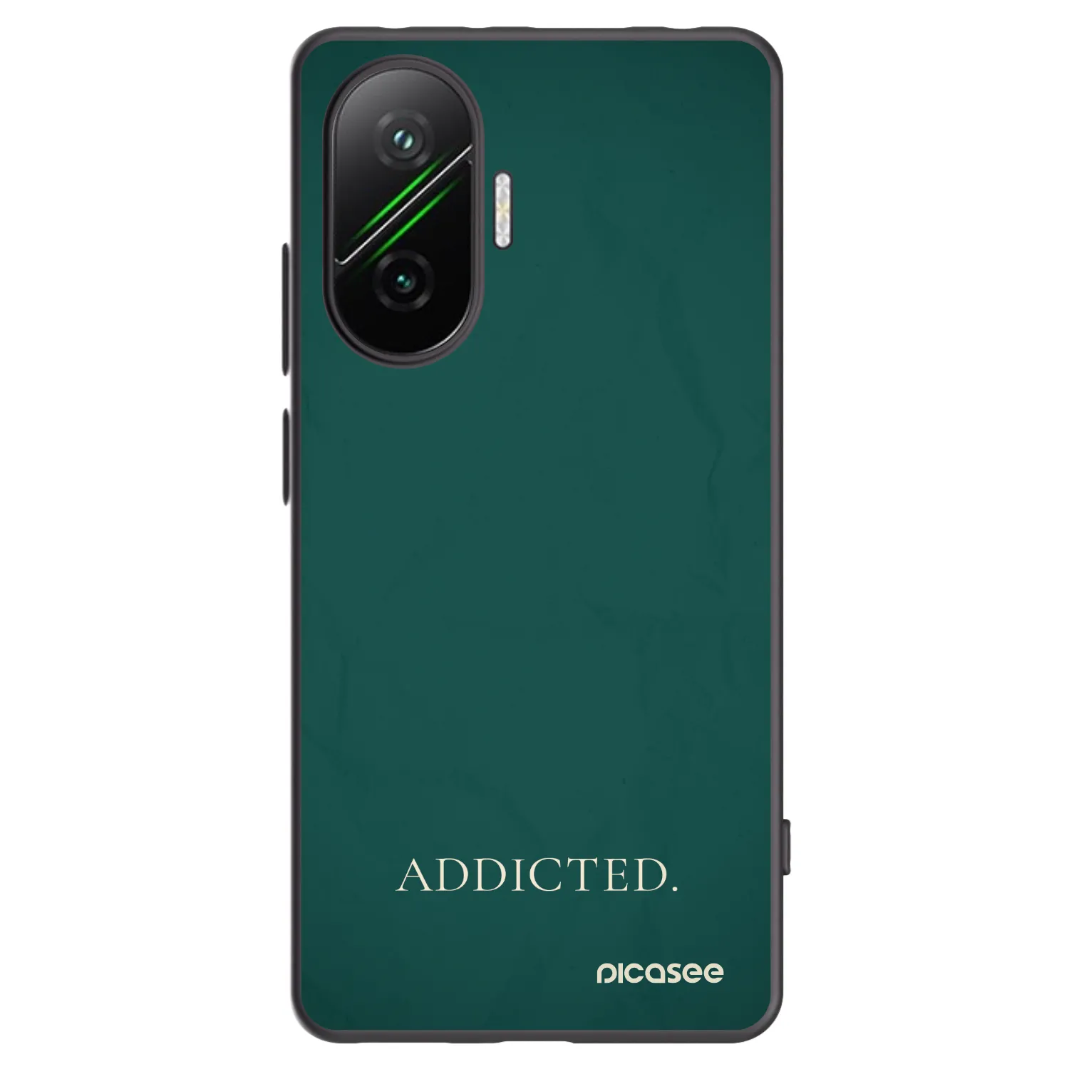Picasee Μαύρη θήκη σιλικόνης για Xiaomi Poco F7 5G - Addicted