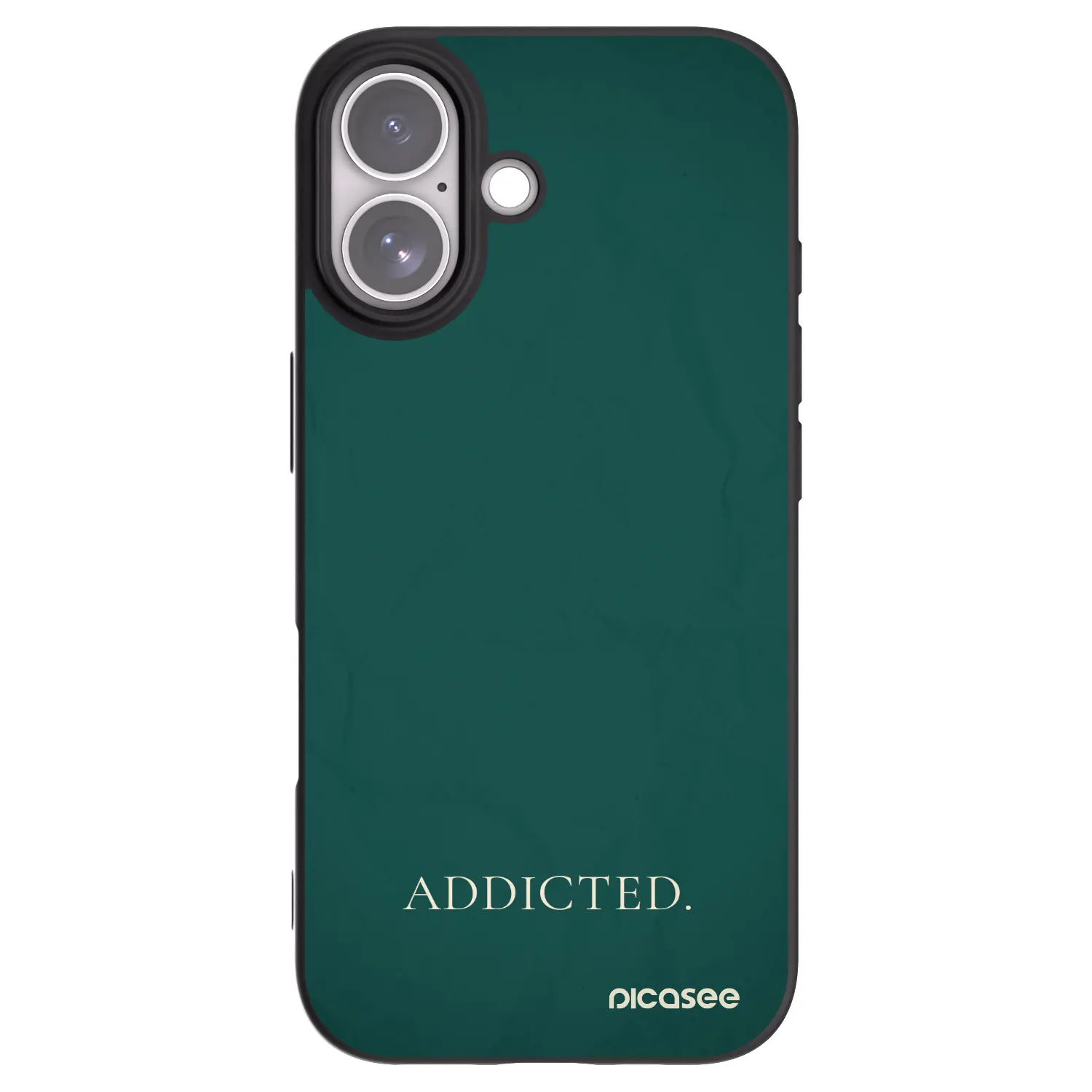 Picasee Μαύρη θήκη σιλικόνης για Apple iPhone 17 - Addicted