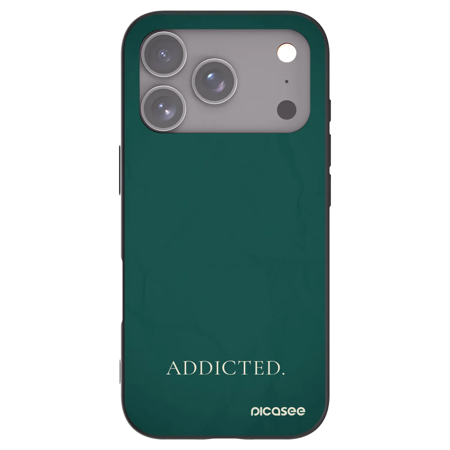 Picasee Μαύρη θήκη σιλικόνης για Apple iPhone 17 Pro - Addicted