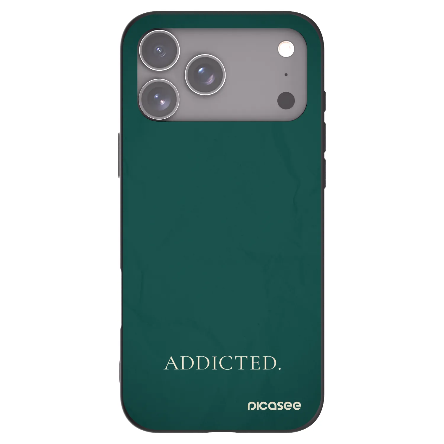Picasee Μαύρη θήκη σιλικόνης για Apple iPhone 17 Pro Max - Addicted