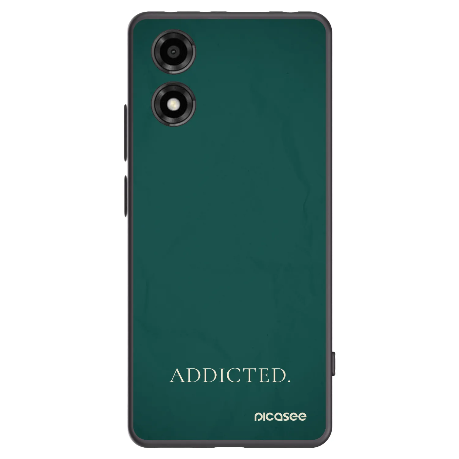 Picasee Μαύρη θήκη σιλικόνης για Motorola Moto E14 - Addicted