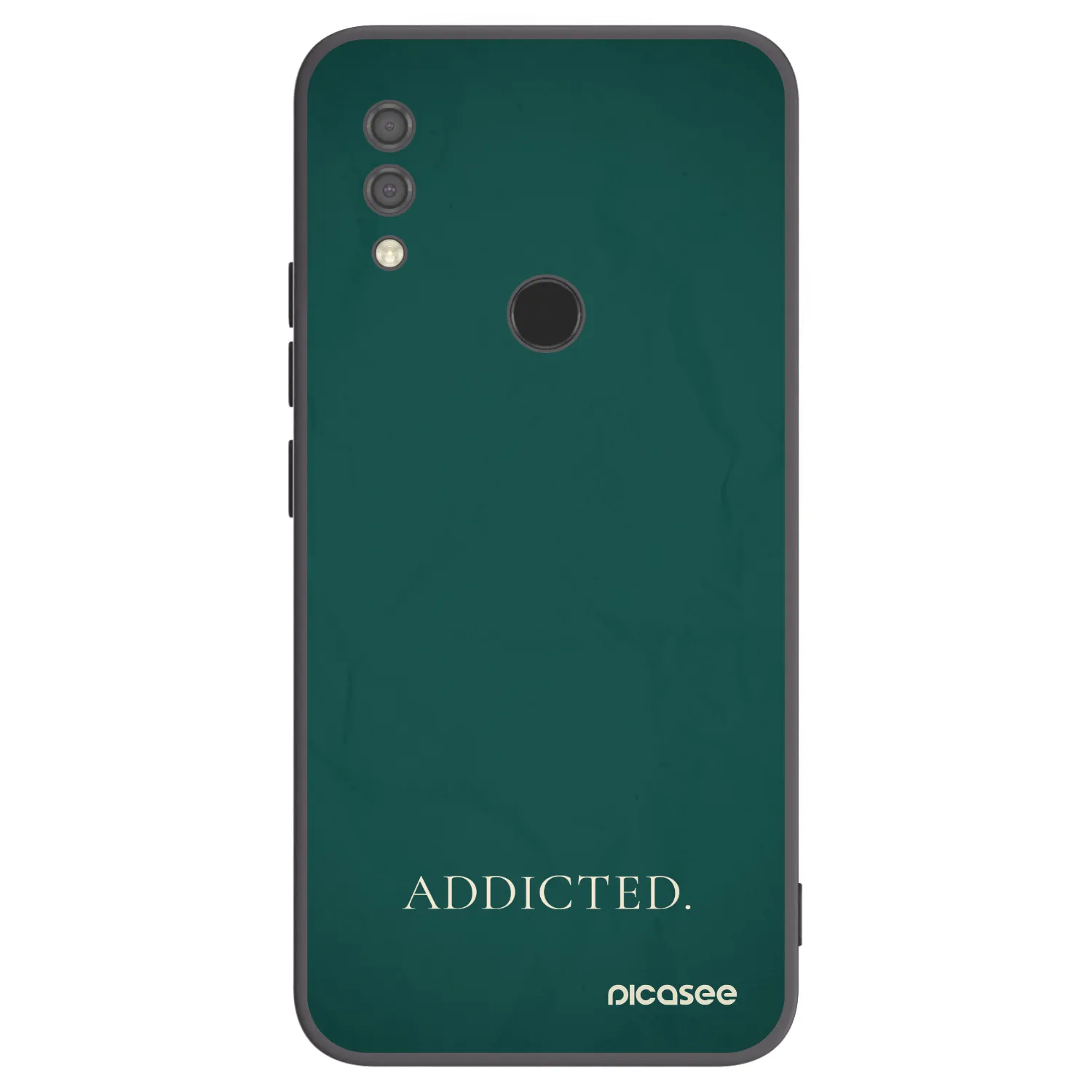 Picasee Μαύρη θήκη σιλικόνης για Xiaomi Redmi 7 - Addicted