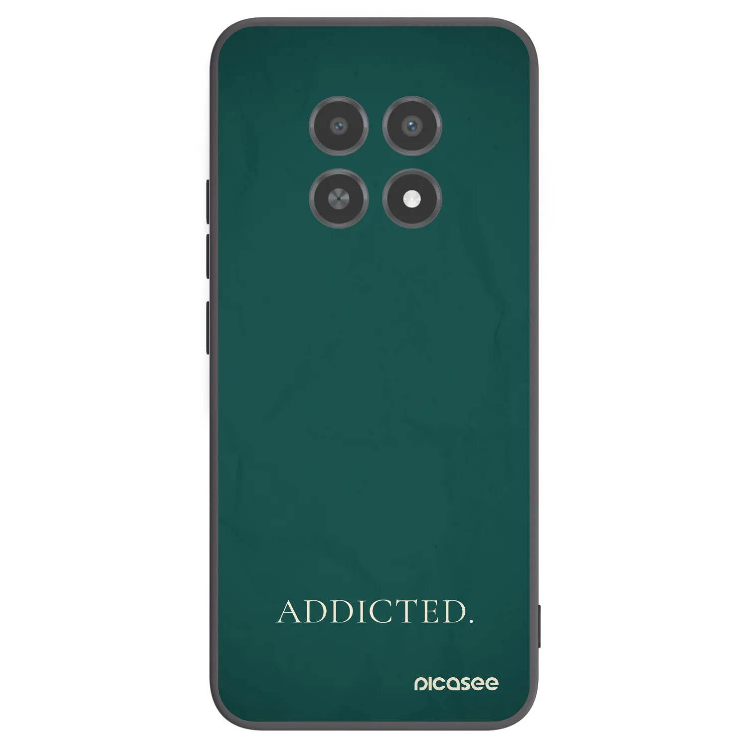 Picasee Μαύρη θήκη σιλικόνης για Realme 12X - Addicted