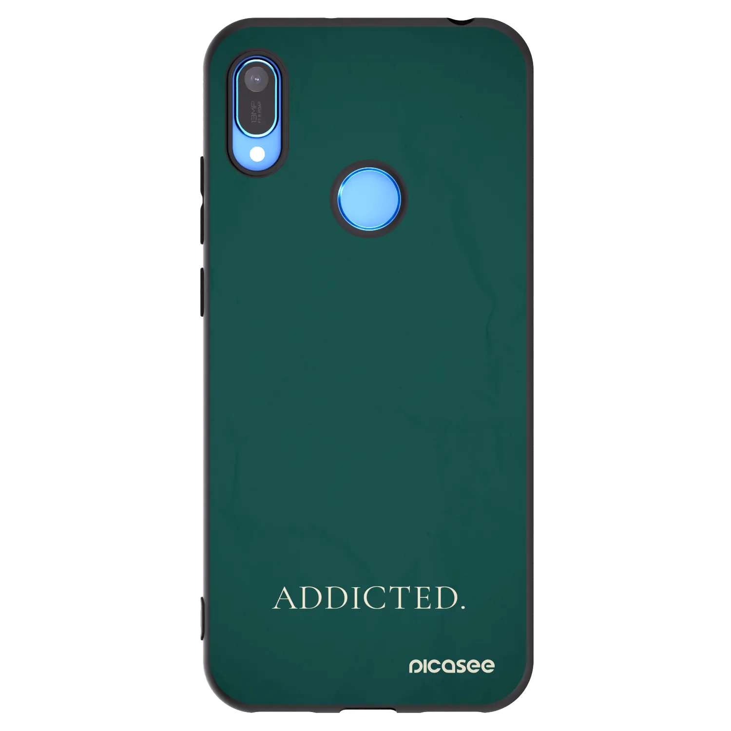 Picasee Μαύρη θήκη σιλικόνης για Huawei Y6 2019 - Addicted
