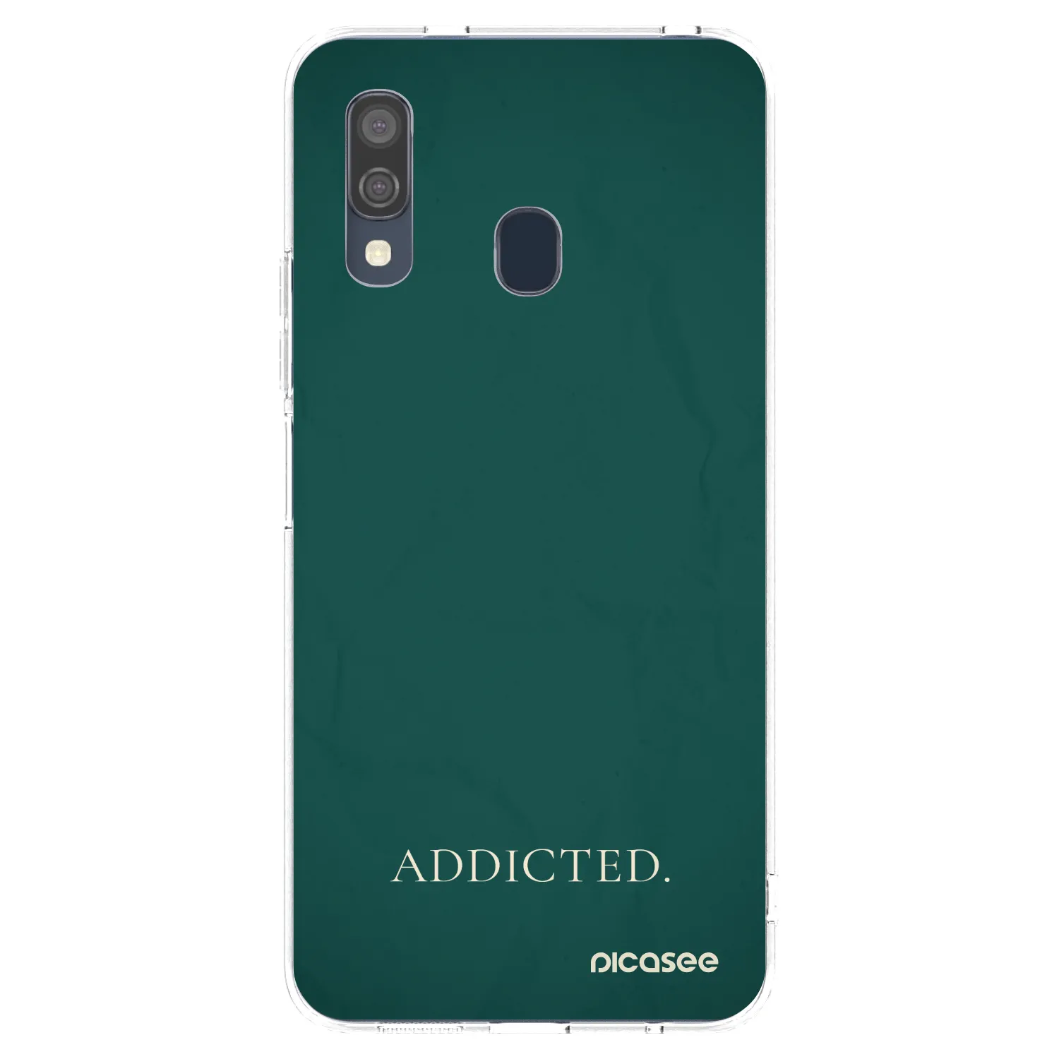 Picasee διαφανής θήκη σιλικόνης Samsung Galaxy A40 A405F - Addicted