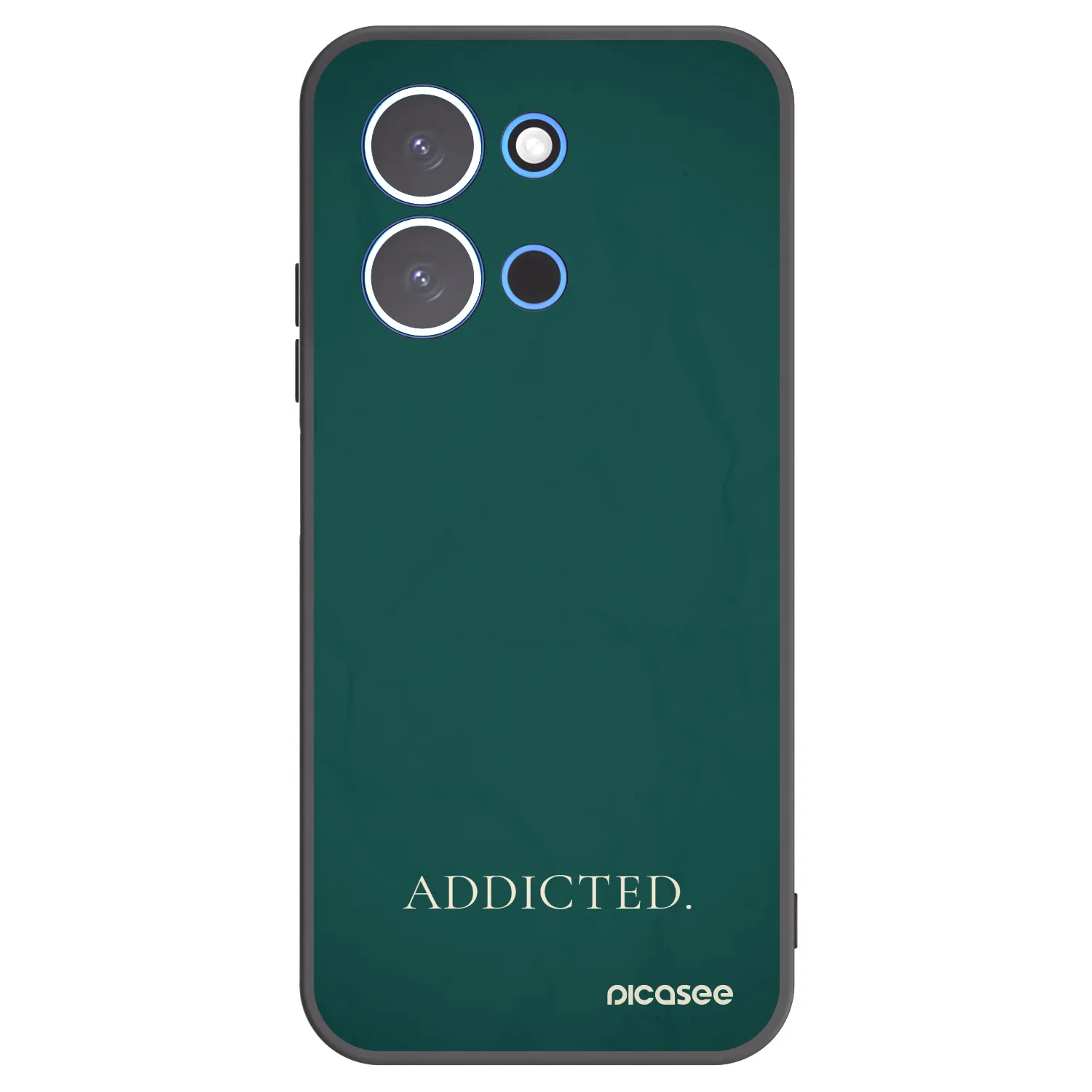 Picasee Μαύρη θήκη σιλικόνης για Xiaomi Redmi 15C 4G - Addicted
