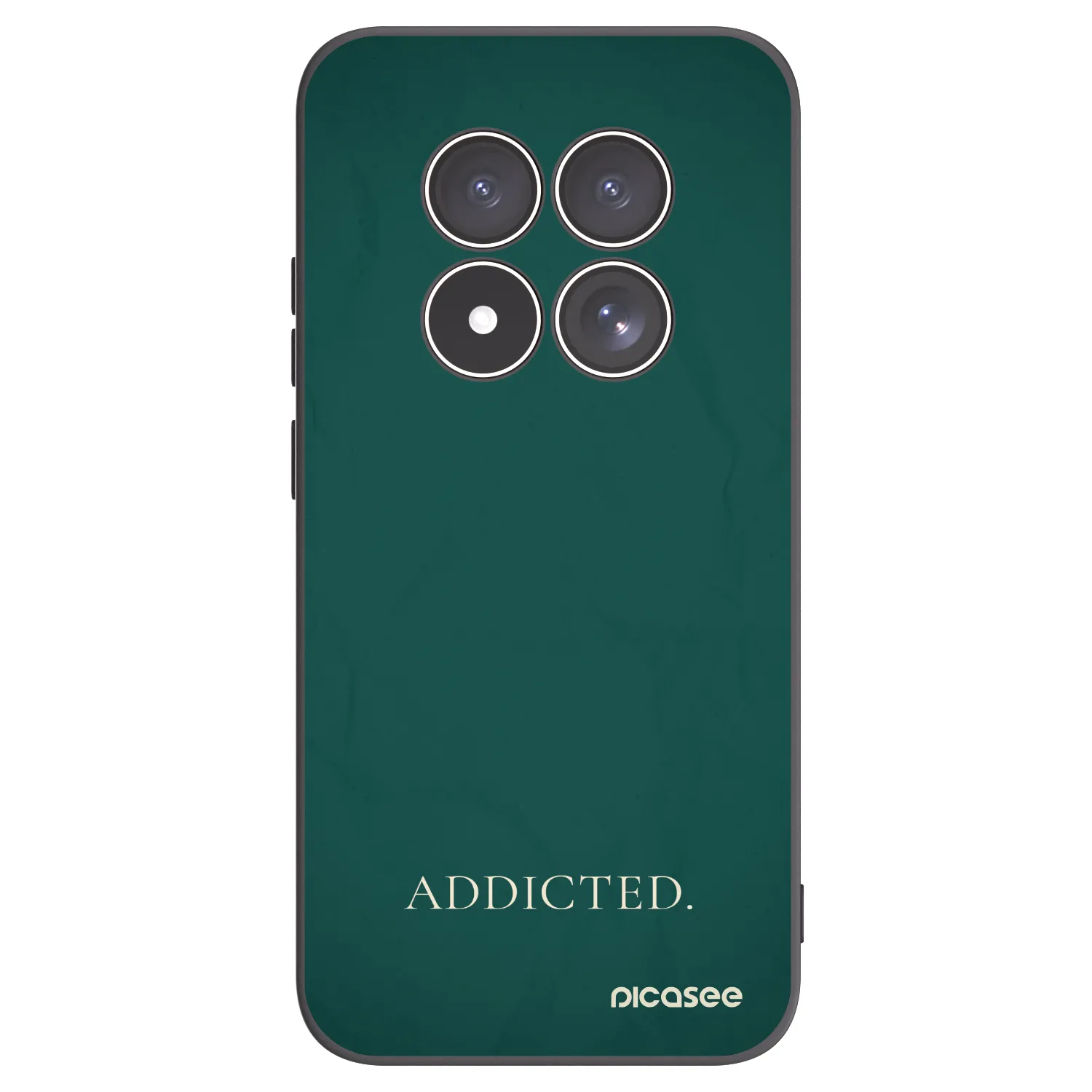 Picasee Μαύρη θήκη σιλικόνης για Xiaomi Redmi Note 15 Pro 4G - Addicted
