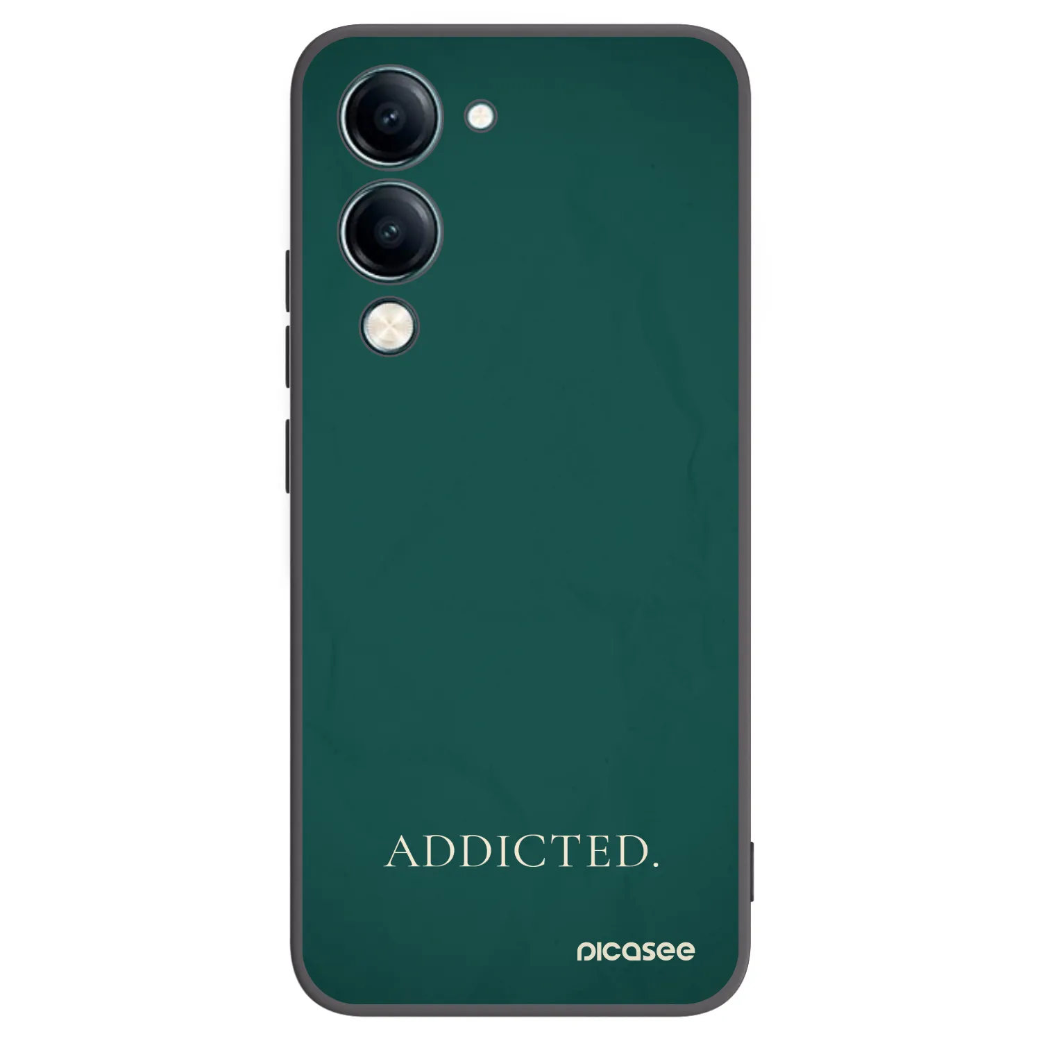 Picasee Μαύρη θήκη σιλικόνης για Vivo Y29s 5G - Addicted