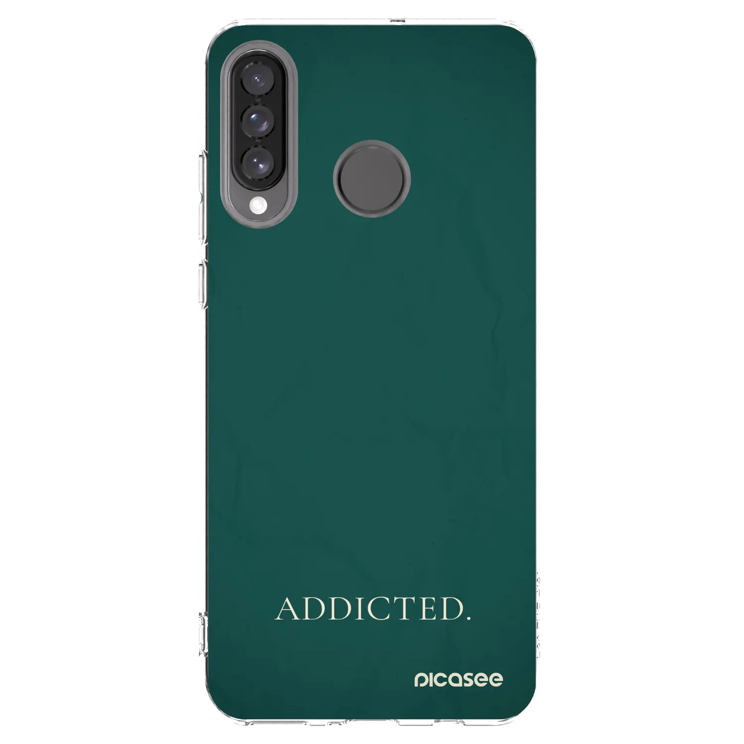 Picasee διαφανής θήκη σιλικόνης Huawei P30 Lite - Addicted