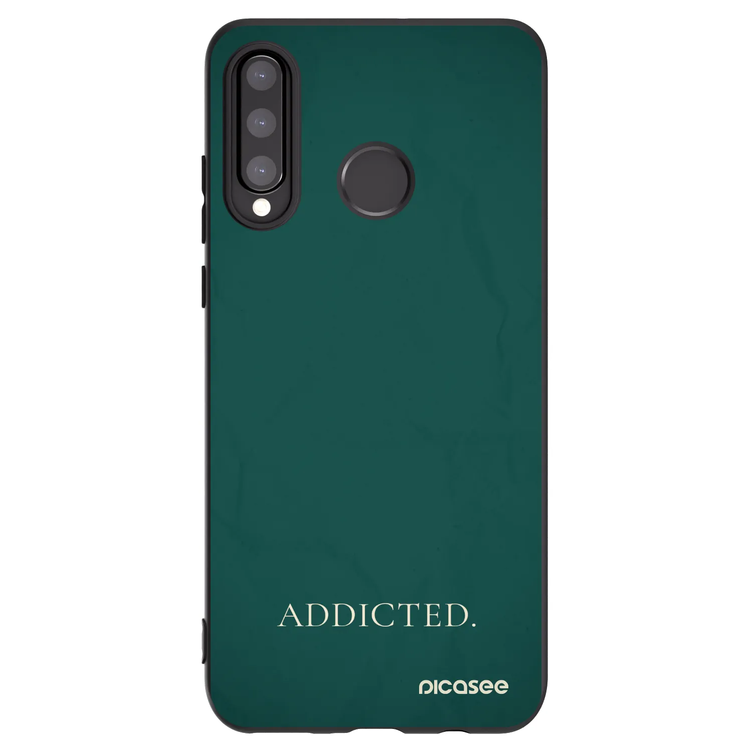 Picasee Μαύρη θήκη σιλικόνης για Huawei P30 Lite - Addicted