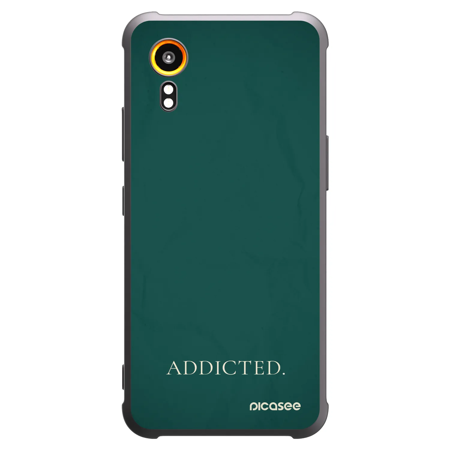 Picasee Μαύρη θήκη σιλικόνης για Samsung Galaxy Xcover 7 - Addicted