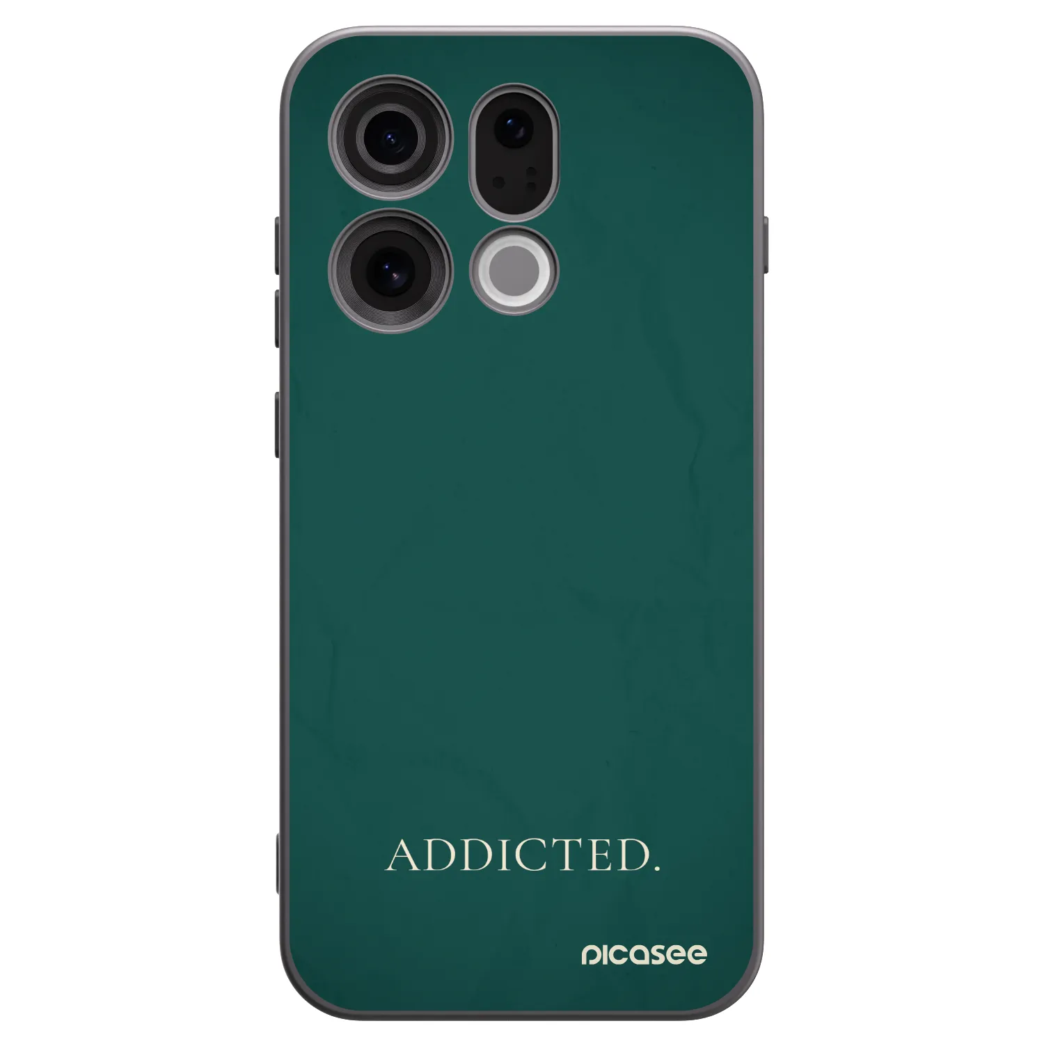 Picasee Μαύρη θήκη σιλικόνης για OPPO Find X9 - Addicted
