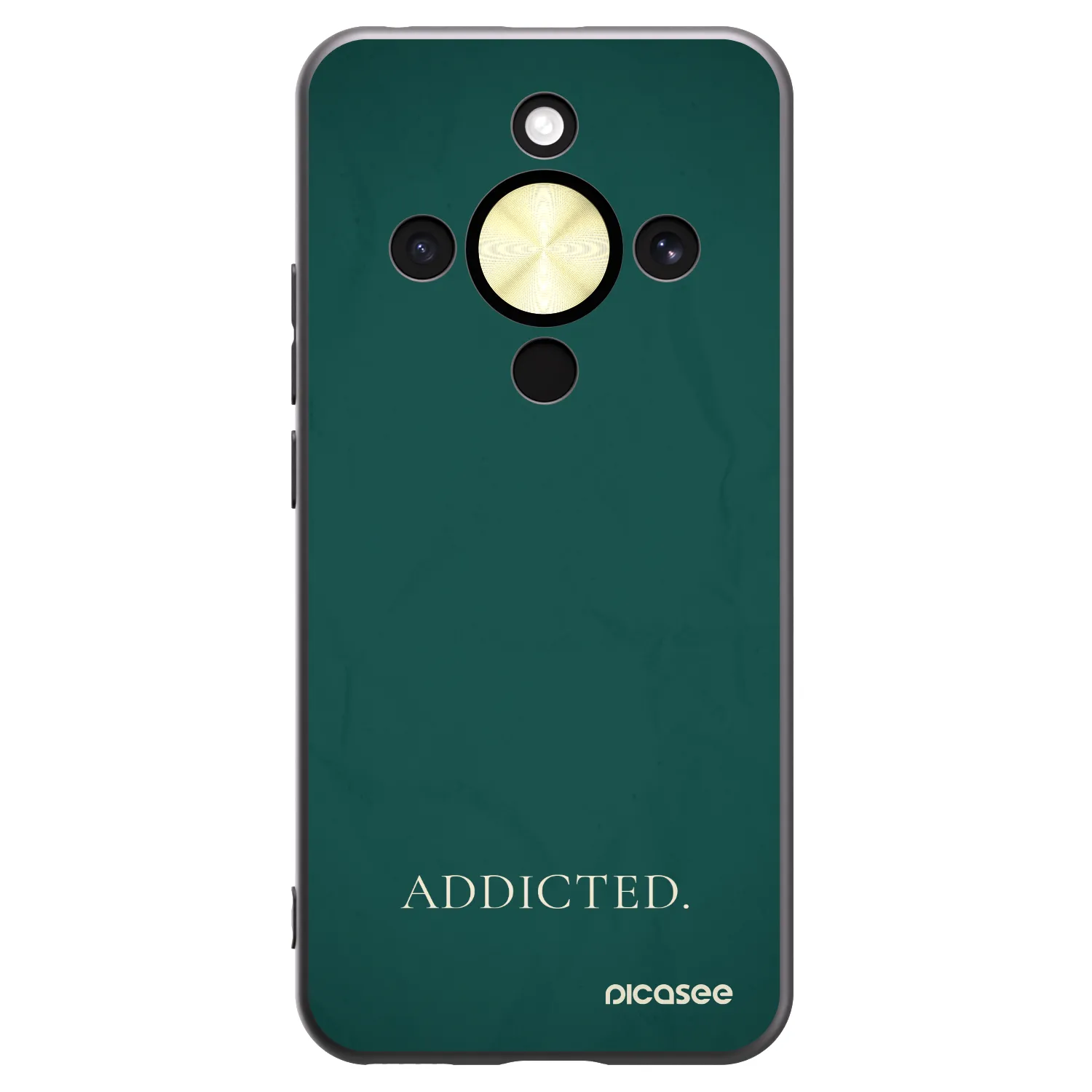 Picasee Μαύρη θήκη σιλικόνης για Honor Magic8 Lite 5G - Addicted