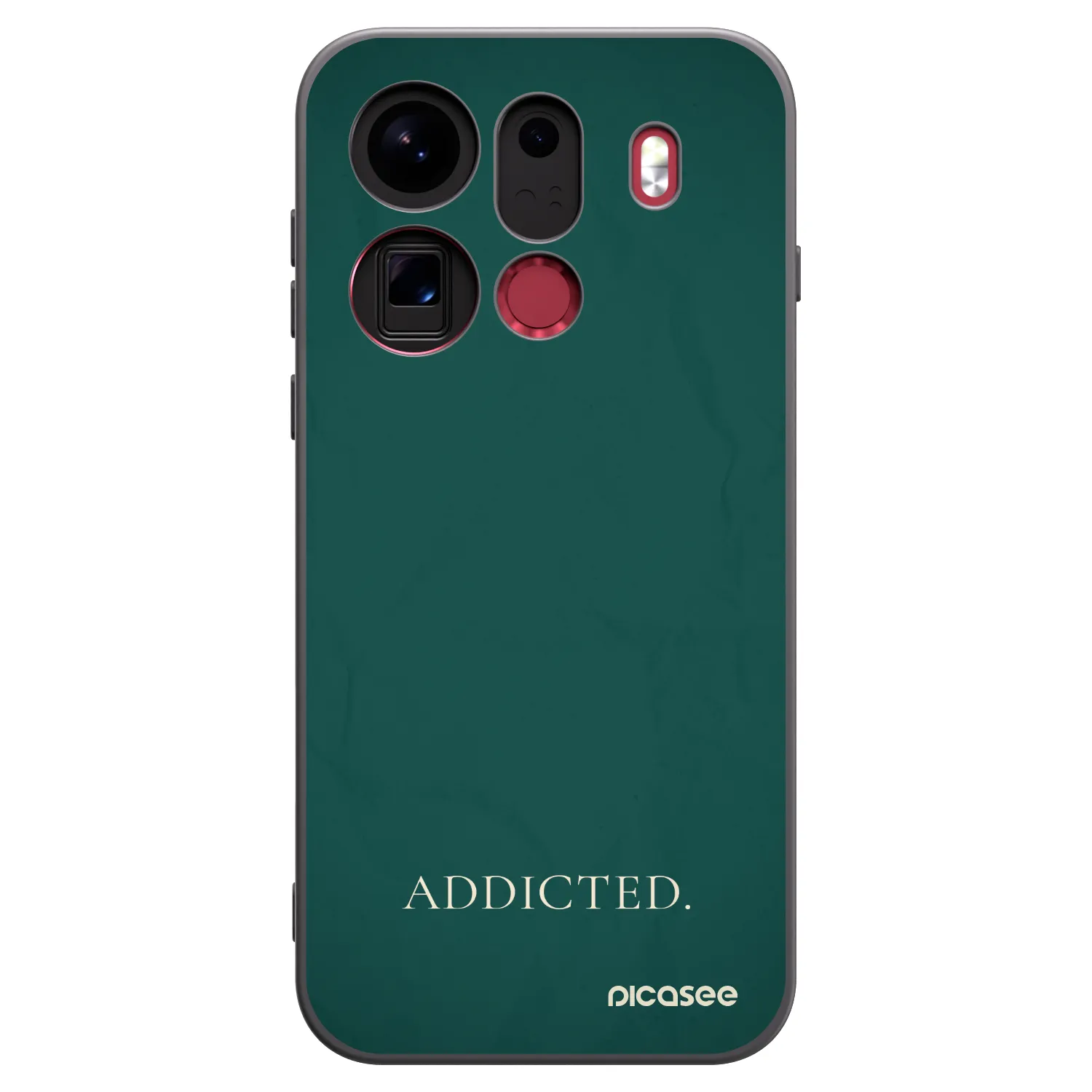 Picasee Μαύρη θήκη σιλικόνης για OPPO Find X9 Pro - Addicted