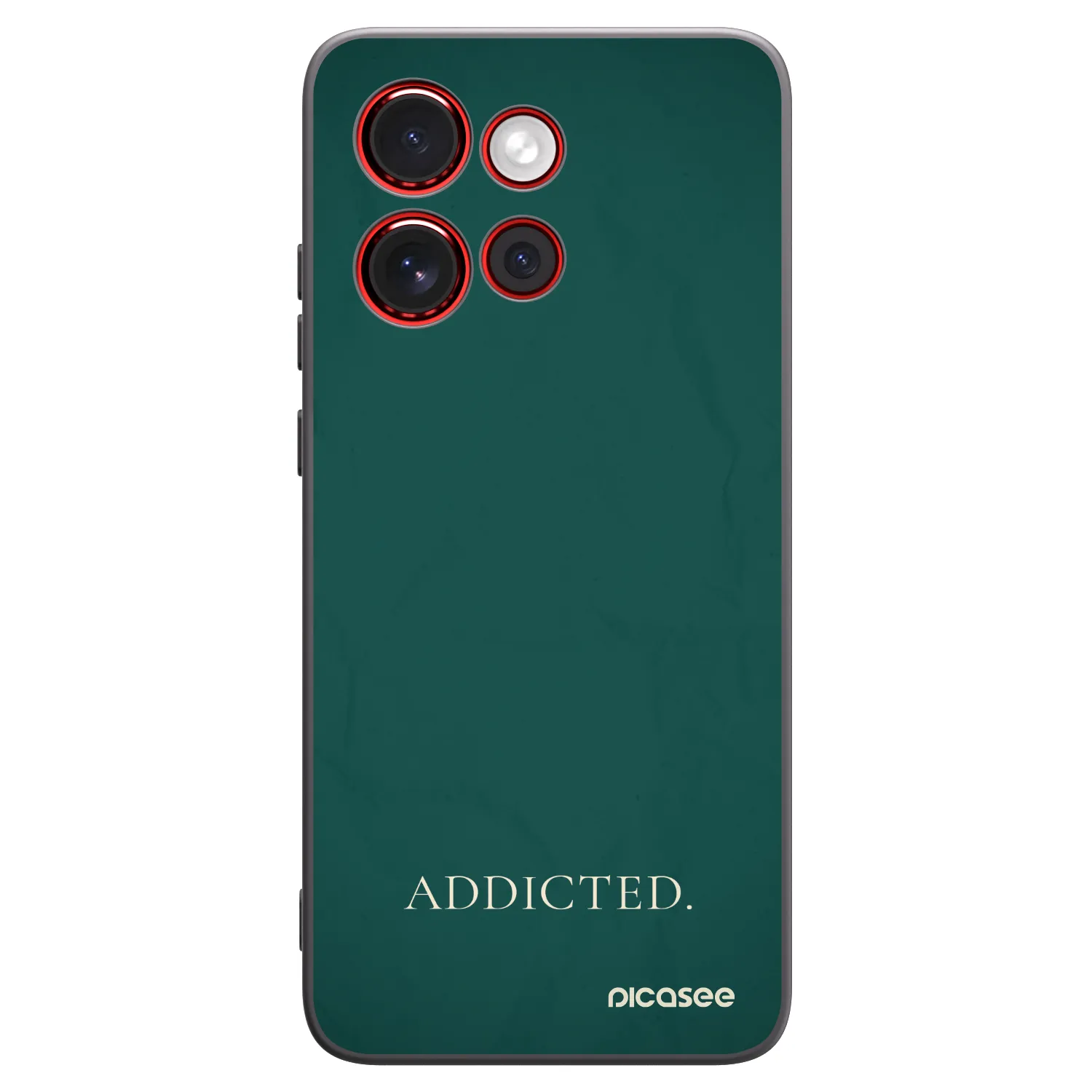 Picasee Μαύρη θήκη σιλικόνης για Motorola Edge 60 Neo 5G - Addicted