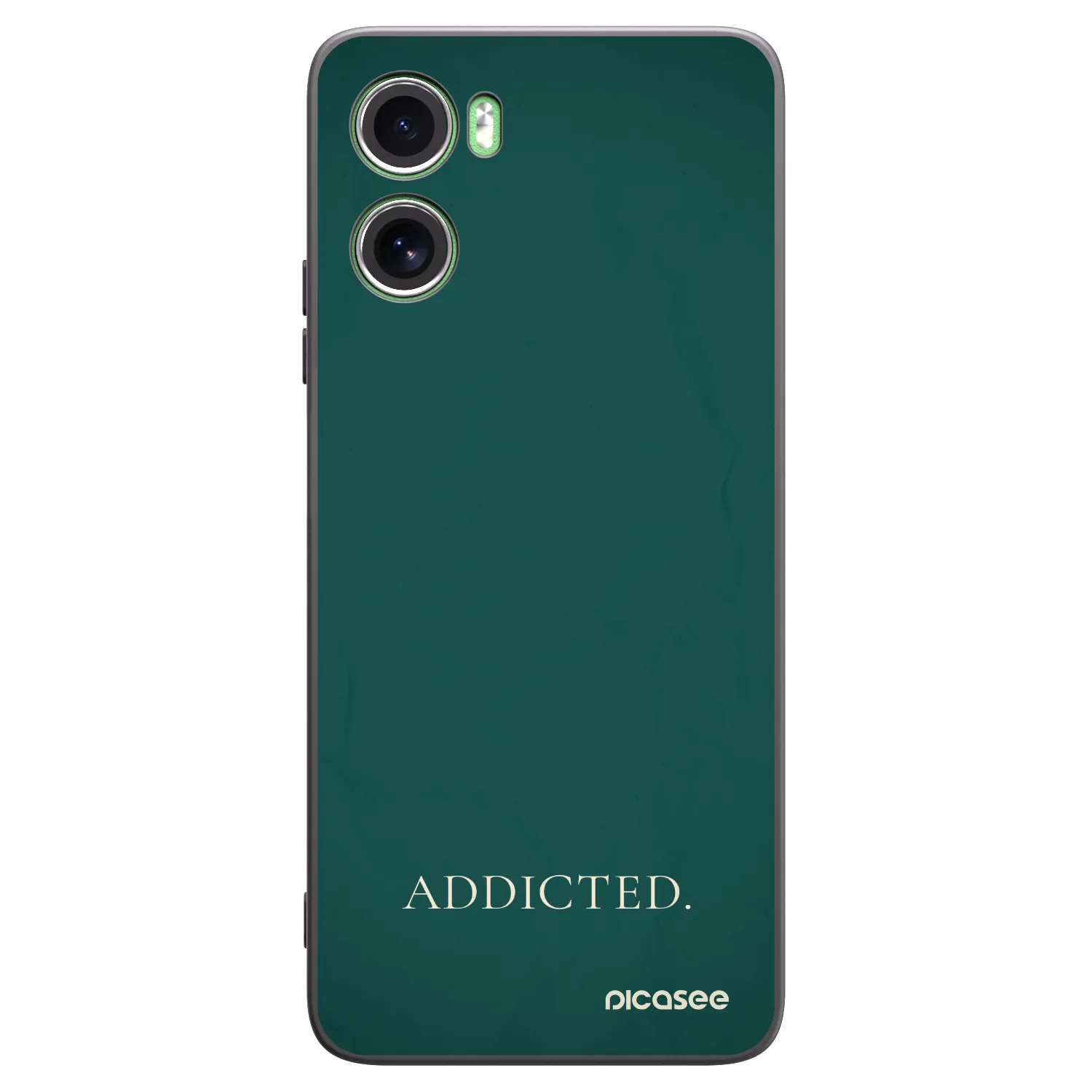 Picasee Μαύρη θήκη σιλικόνης για Motorola Moto G06 - Addicted