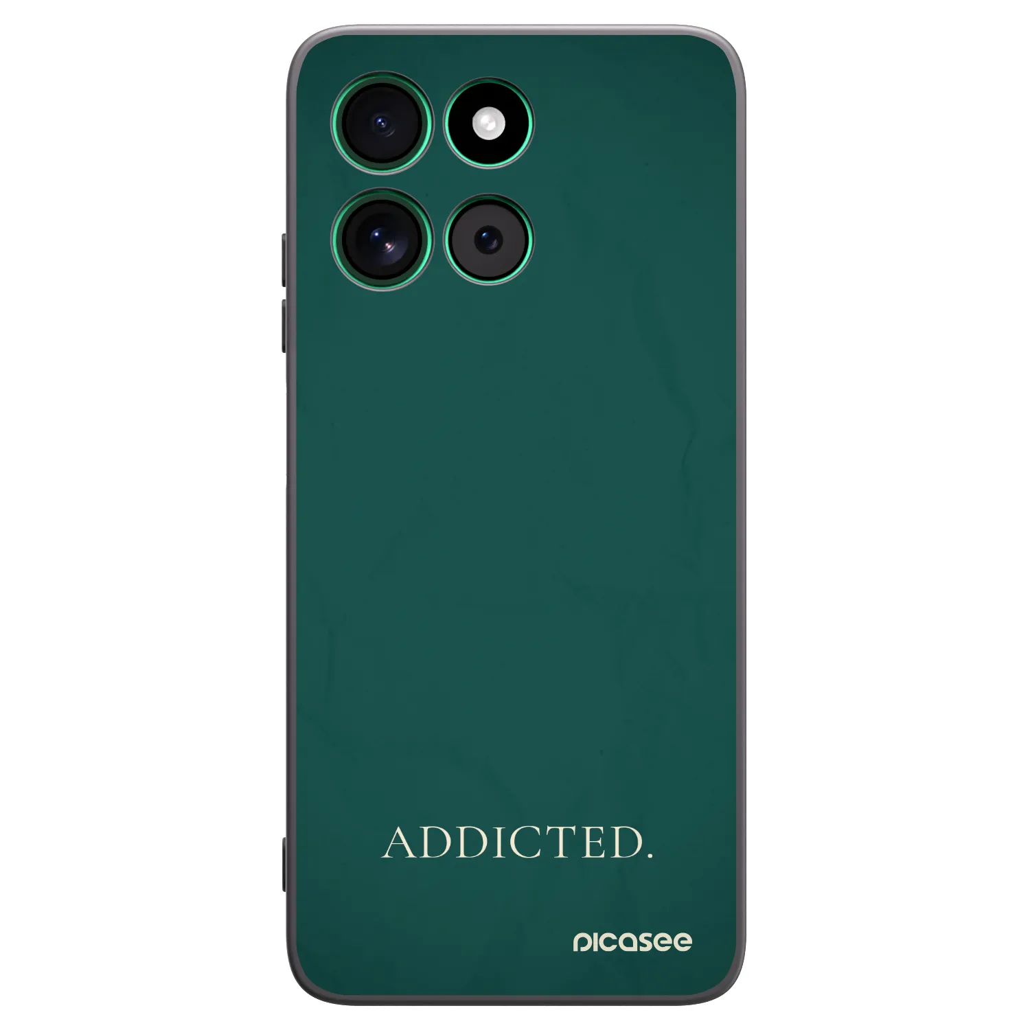Picasee Μαύρη θήκη σιλικόνης για Motorola Moto G57 Power - Addicted