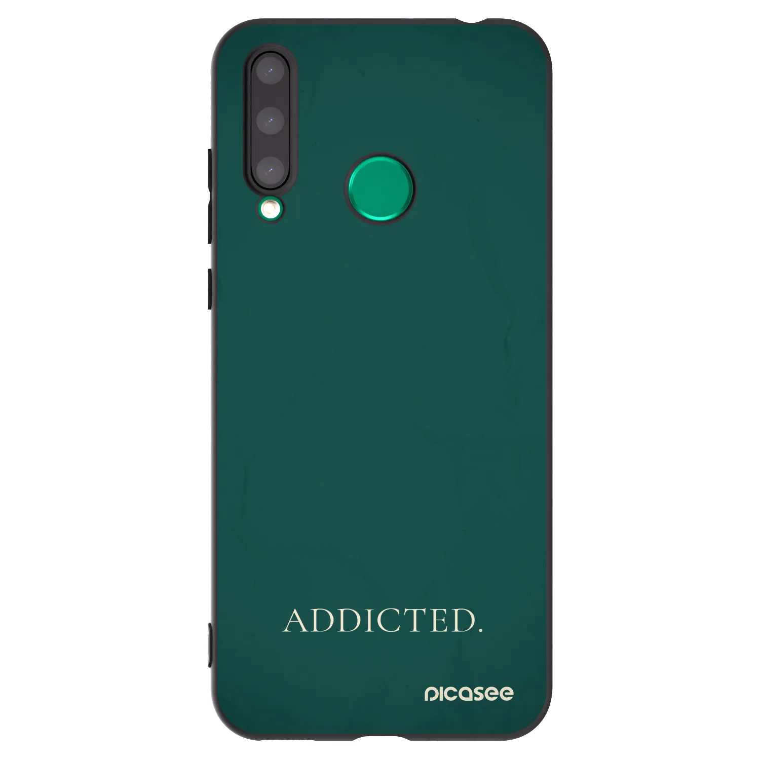 Picasee Μαύρη θήκη σιλικόνης για Honor 20 Lite - Addicted
