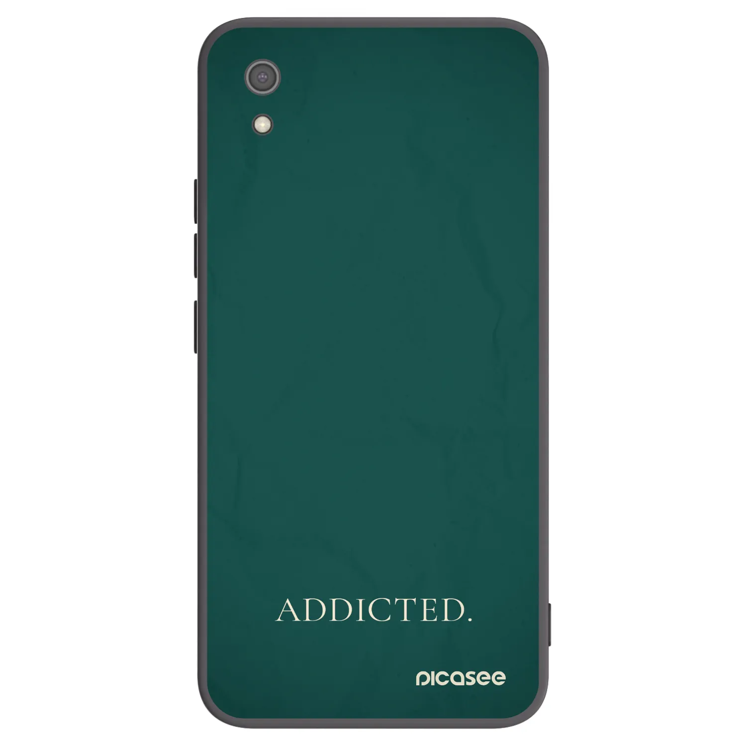 Picasee Μαύρη θήκη σιλικόνης για Xiaomi Redmi 7A - Addicted