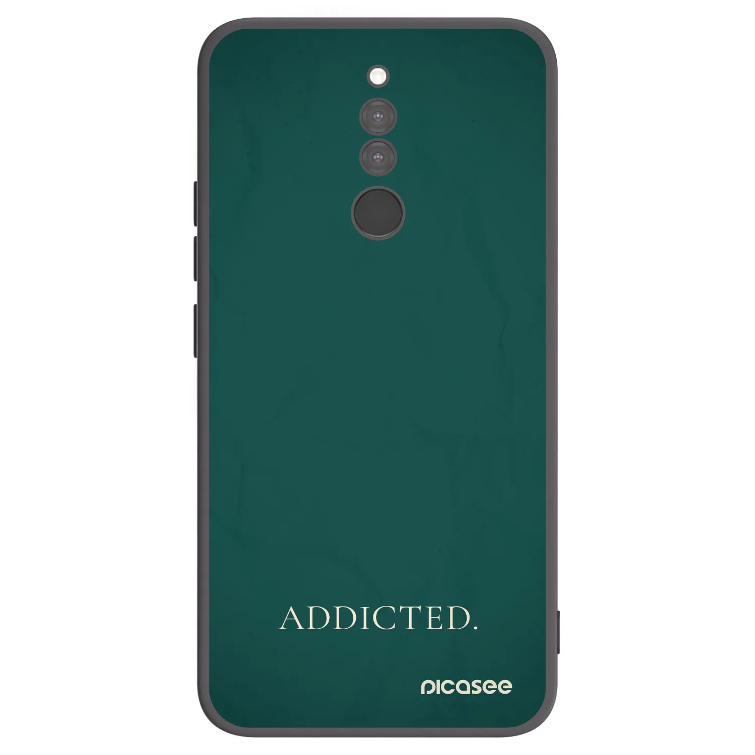 Picasee Μαύρη θήκη σιλικόνης για Xiaomi Redmi 8 - Addicted