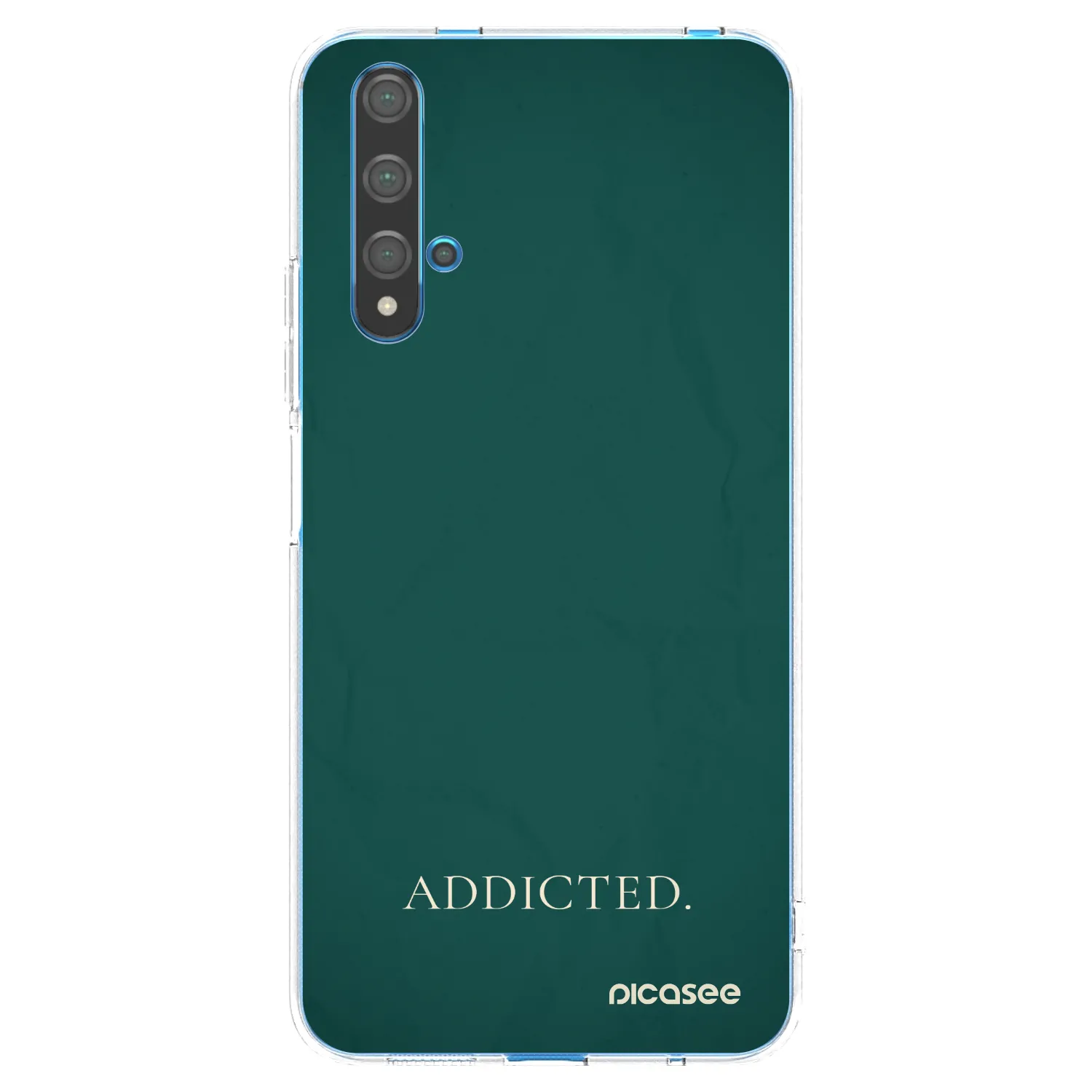 Picasee διαφανής θήκη σιλικόνης Huawei Nova 5T - Addicted