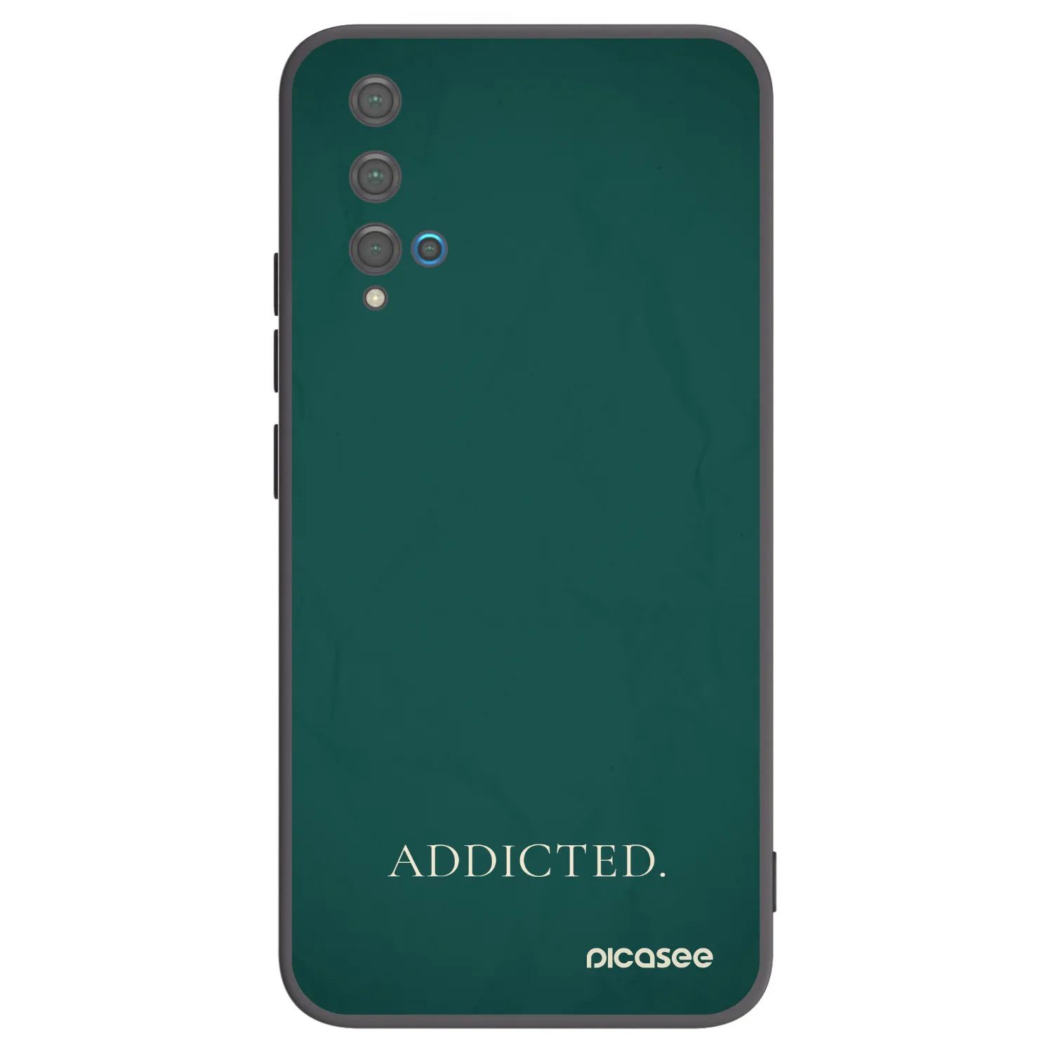 Picasee Μαύρη θήκη σιλικόνης για Huawei Nova 5T - Addicted
