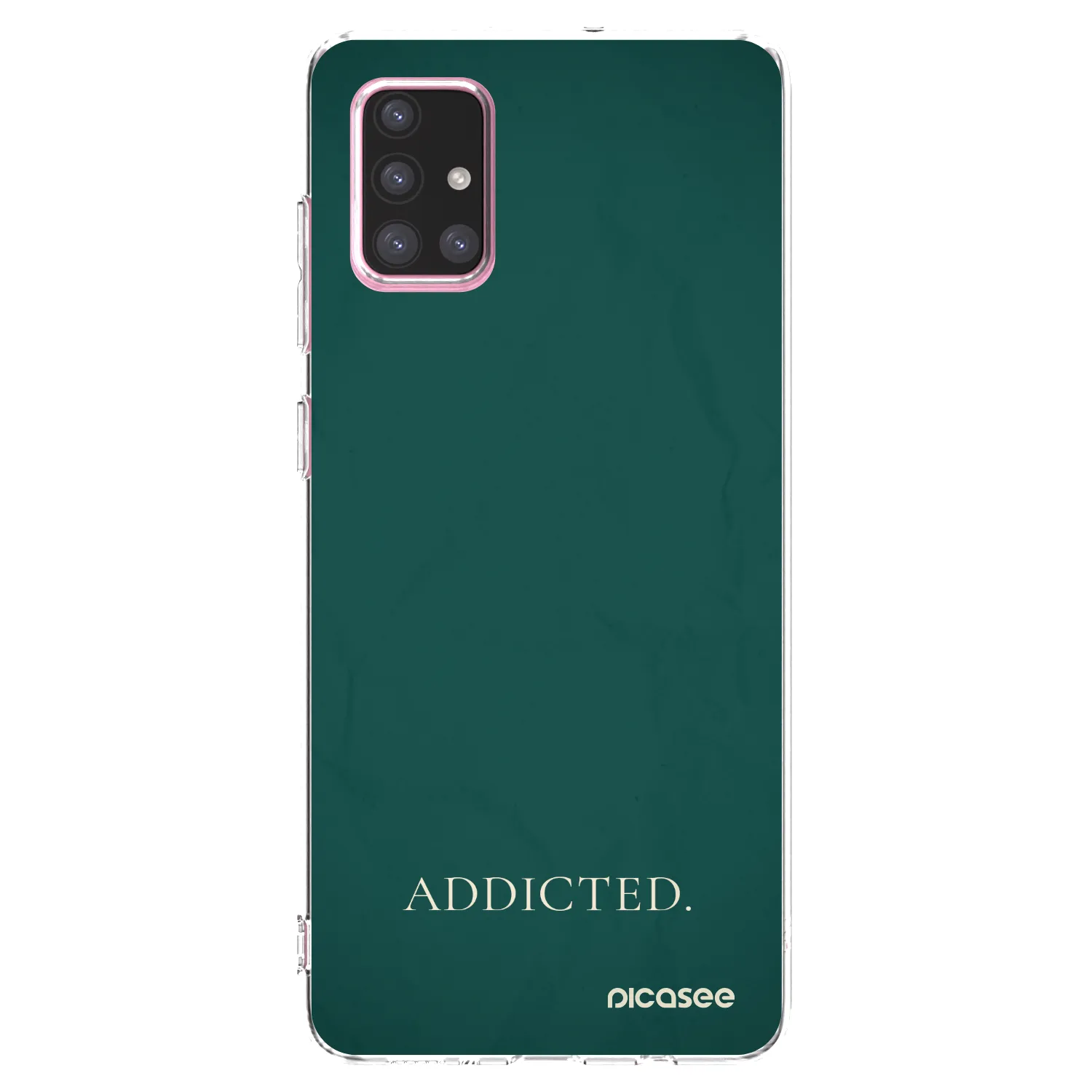 Picasee διαφανής θήκη σιλικόνης Samsung Galaxy A71 A715F - Addicted