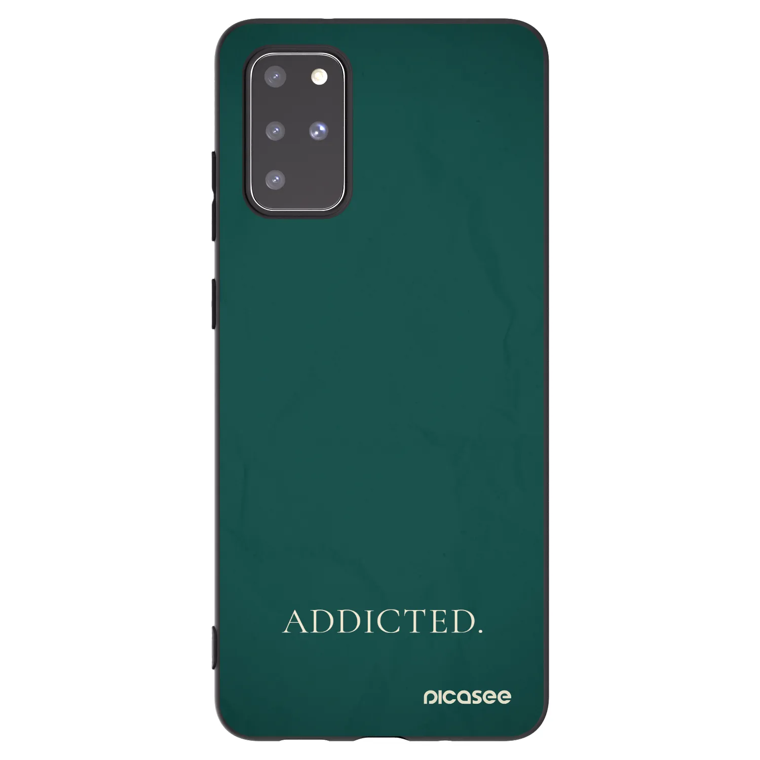 Picasee Μαύρη θήκη σιλικόνης για Samsung Galaxy S20+ G985F - Addicted