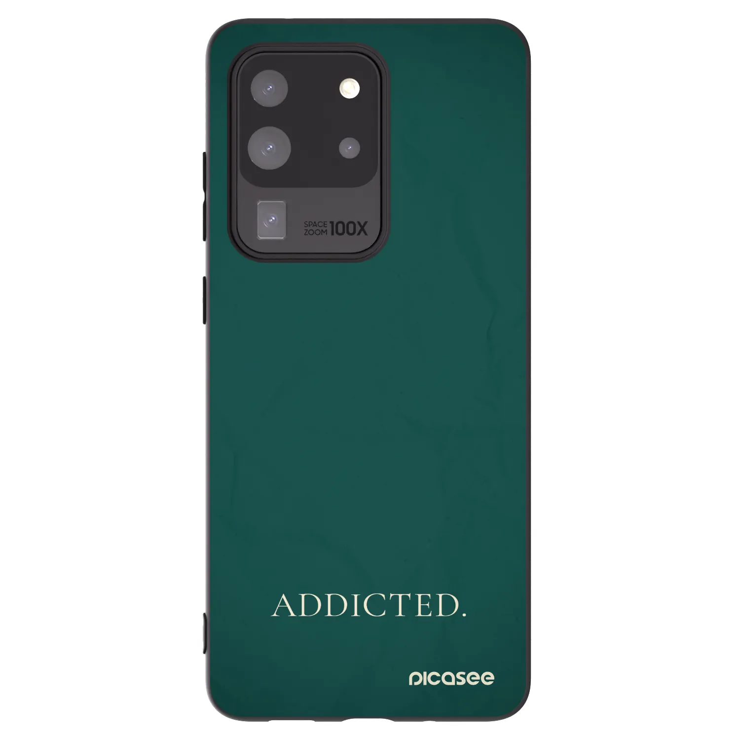 Picasee Μαύρη θήκη σιλικόνης για Samsung Galaxy S20 Ultra 5G G988F - Addicted