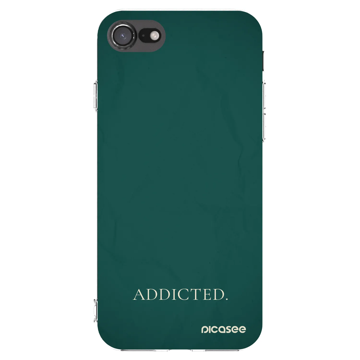 Picasee διαφανής θήκη σιλικόνης Apple iPhone SE 2020 - Addicted