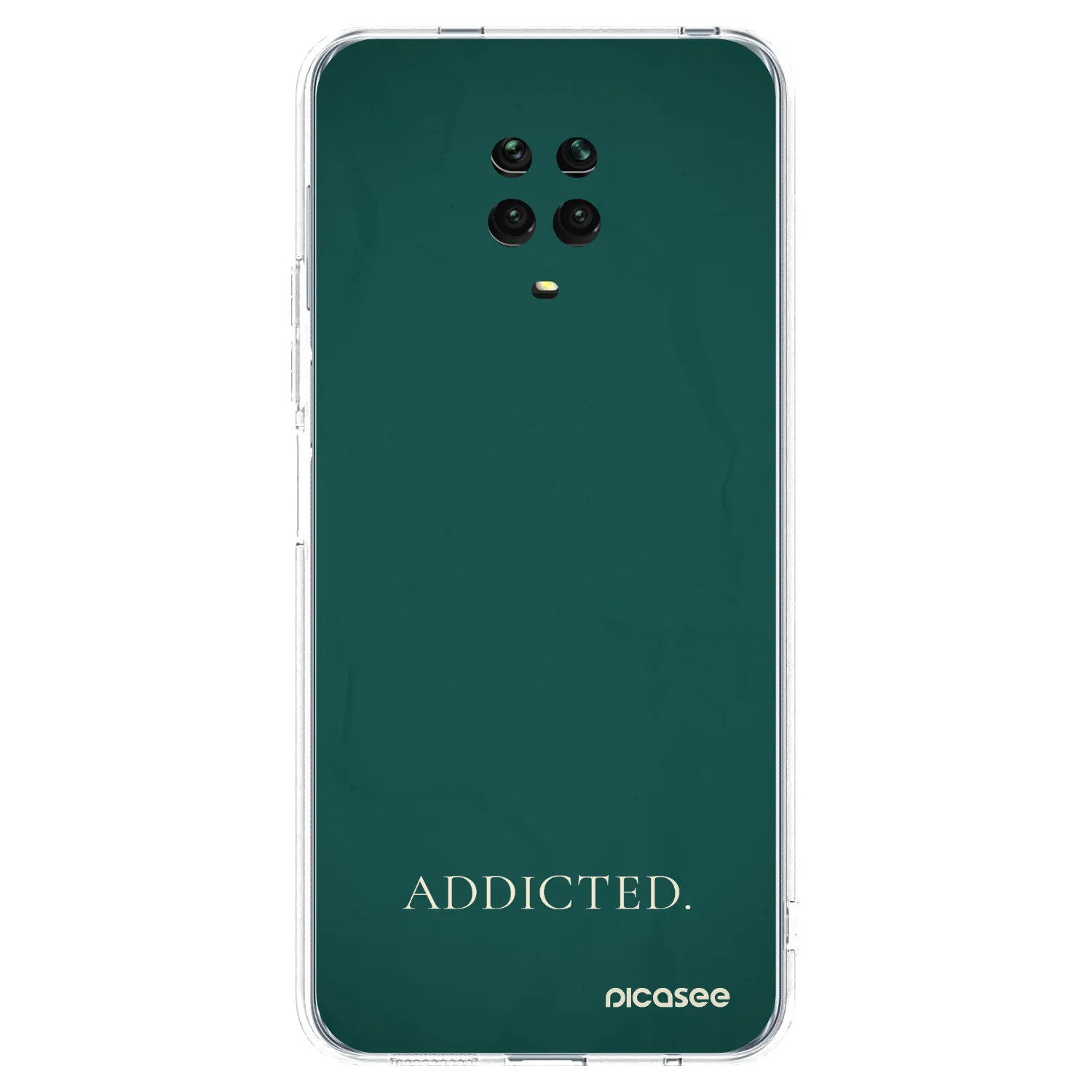 Picasee διαφανής θήκη σιλικόνης Xiaomi Redmi Note 9 Pro - Addicted