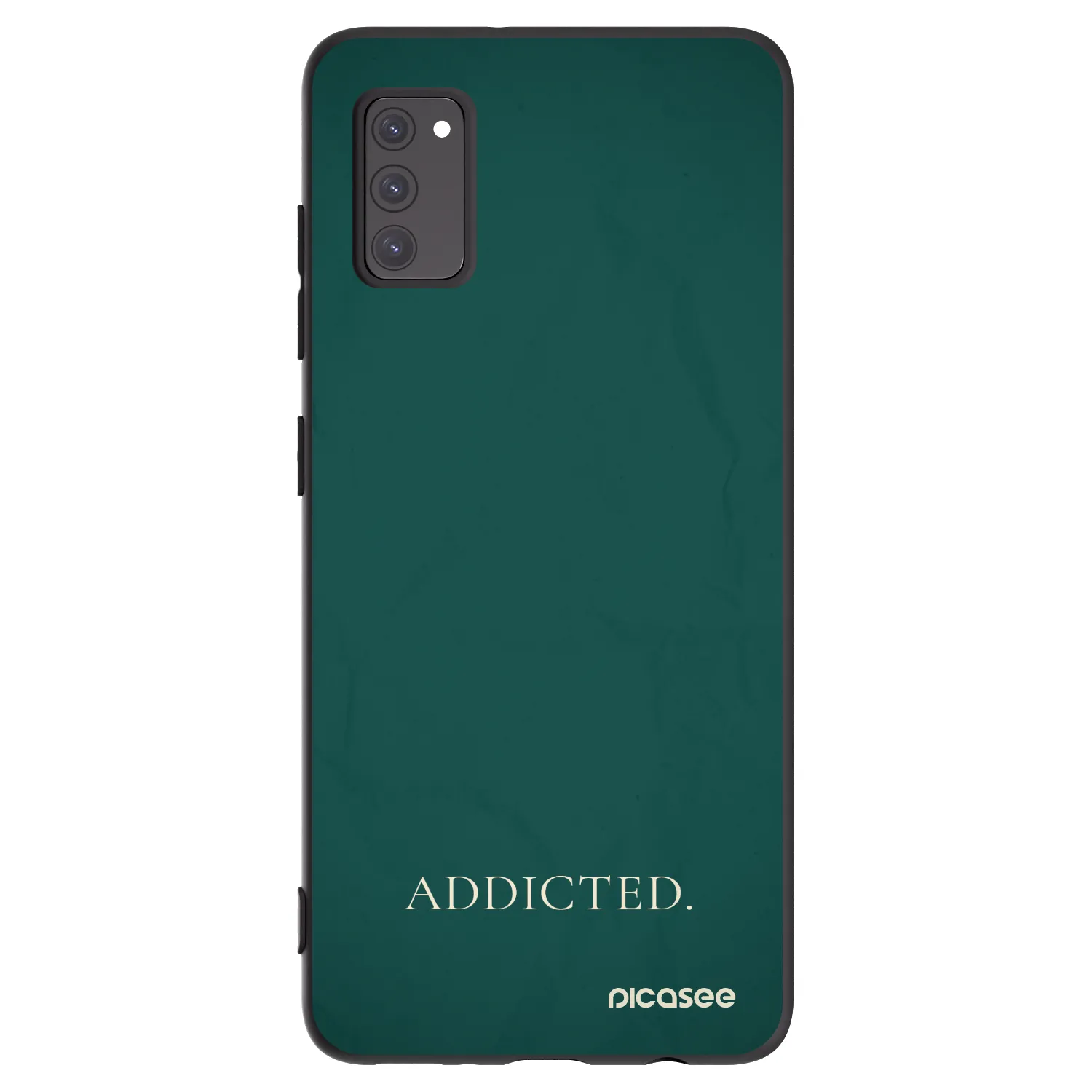 Picasee Μαύρη θήκη σιλικόνης για Samsung Galaxy A41 A415F - Addicted