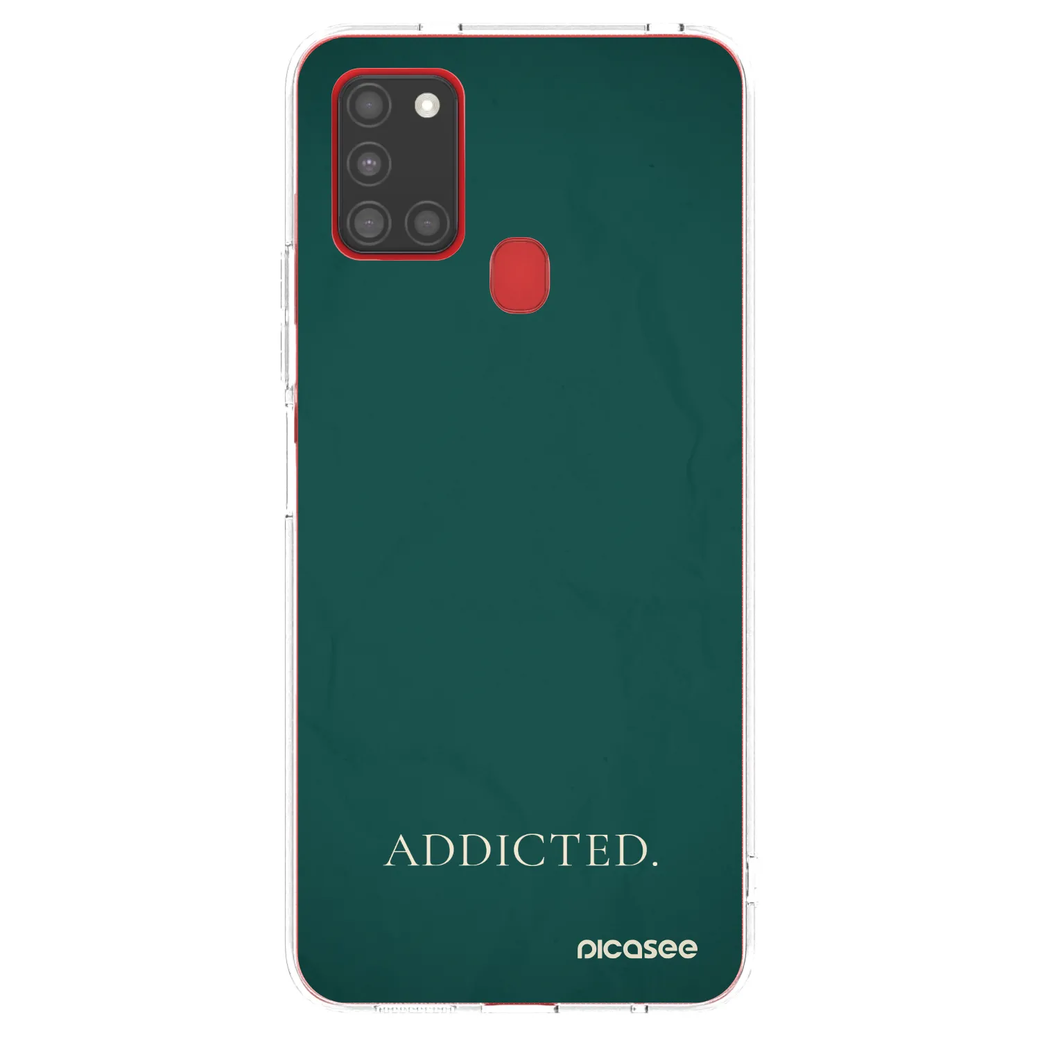 Picasee διαφανής θήκη σιλικόνης Samsung Galaxy A21s - Addicted