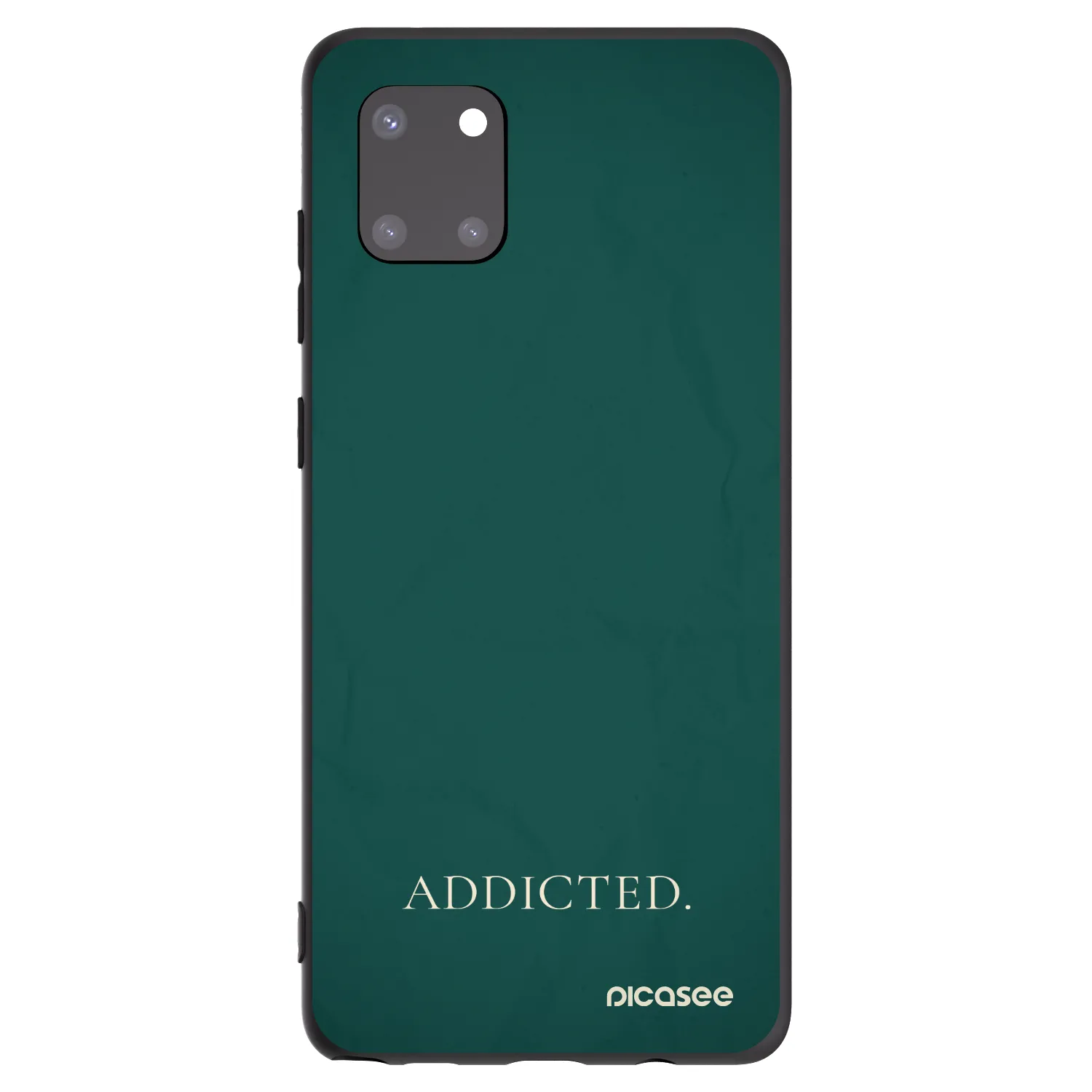 Picasee Μαύρη θήκη σιλικόνης για Samsung Galaxy Note 10 Lite N770F - Addicted