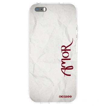 Picasee διαφανής θήκη σιλικόνης Apple iPhone 5/5S/SE - Amor