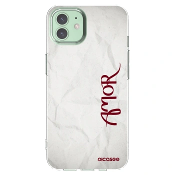 Picasee διαφανής θήκη σιλικόνης Apple iPhone 12 - Amor