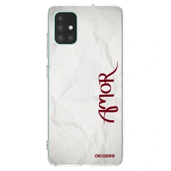 Picasee διαφανής θήκη σιλικόνης Samsung Galaxy M51 M515F - Amor