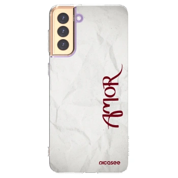 Picasee διαφανής θήκη σιλικόνης Samsung Galaxy S21+ 5G G996F - Amor