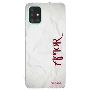 Picasee διαφανής θήκη σιλικόνης Samsung Galaxy M31s - Amor