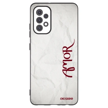 Picasee Μαύρη θήκη σιλικόνης για Samsung Galaxy A32 5G A326B - Amor