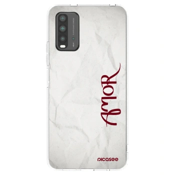 Picasee Μαύρη θήκη σιλικόνης για Xiaomi Redmi 9T - Amor
