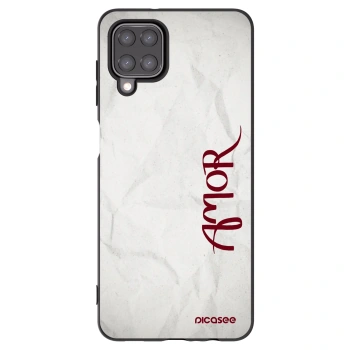Picasee Μαύρη θήκη σιλικόνης για Samsung Galaxy M12 M127F - Amor