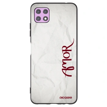 Picasee Μαύρη θήκη σιλικόνης για Samsung Galaxy A22 A226B 5G - Amor