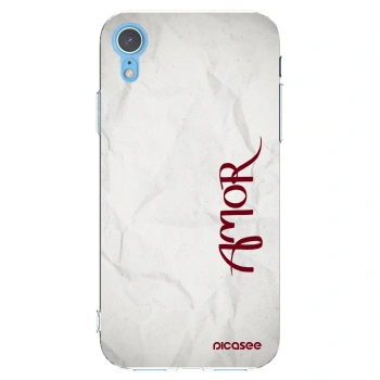 Picasee διαφανής θήκη σιλικόνης Apple iPhone XR - Amor