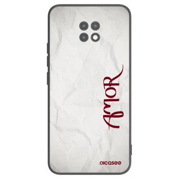 Picasee Μαύρη θήκη σιλικόνης για Xiaomi Redmi Note 9T - Amor