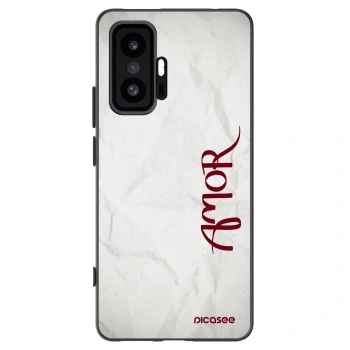 Picasee Μαύρη θήκη σιλικόνης για Xiaomi 11T - Amor