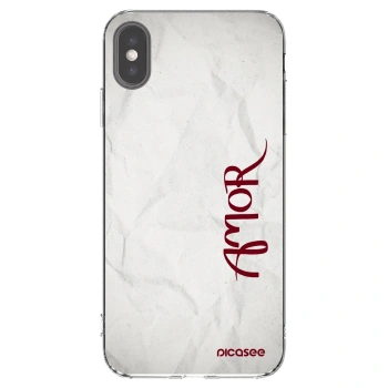 Picasee διαφανής θήκη σιλικόνης Apple iPhone XS Max - Amor