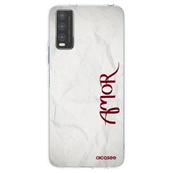 Picasee διαφανής θήκη σιλικόνης Vivo Y20s - Amor