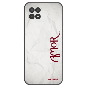 Picasee Μαύρη θήκη σιλικόνης για Realme 8i - Amor